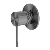 SM36 Opal Cross Hatched Shower / Bath Mixer (80mm Backplate) - Various Colours