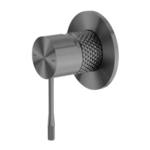 Nero SM36 Opal Cross Hatched Shower / Bath Mixer (80mm Backplate) - Various Colours