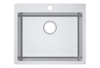 Single Bowl Topmount Kitchen / Laundry Sink With Tap Hole 706x512mm / 606x512mm / 510x510mm / 350x510mm- Stainless Steel