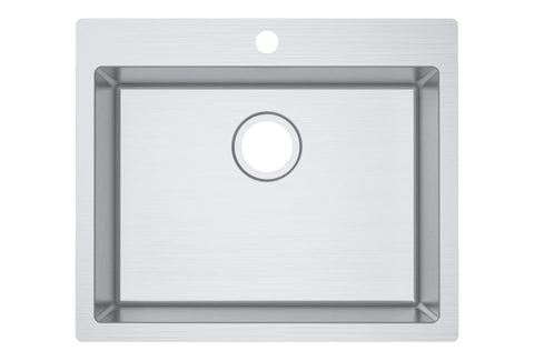 Single Bowl Topmount Kitchen / Laundry Sink With Tap Hole 706x512mm / 606x512mm / 510x510mm / 350x510mm- Stainless Steel