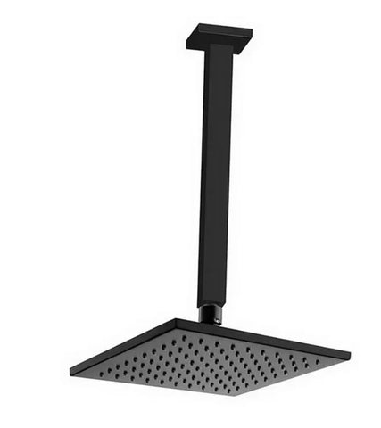 Square Shower Dropper / Ceiling Arm 300mm Long - Various Colours