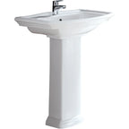 Heritage Premium Ceramic Pedestal / Freestanding Basin 560x420mm - Gloss White