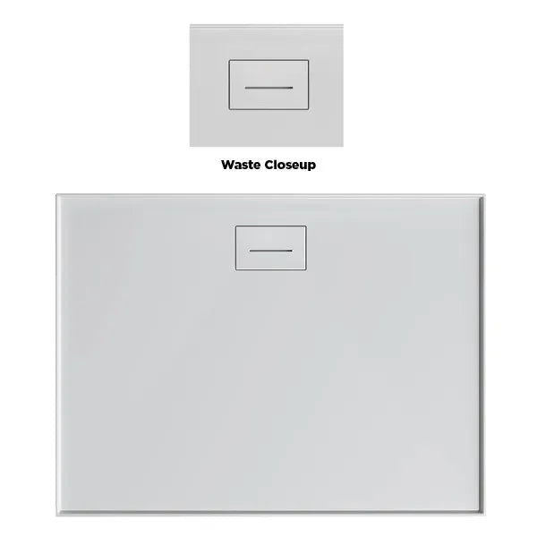 Metro Low Profile Polymarble Shower Base with Stonelite Waste Cover - Various Sizes