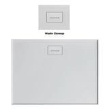 Metro Low Profile Polymarble Shower Base with Stonelite Waste Cover - Various Sizes