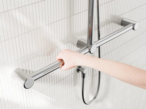 Mecca Care 32mm T Bar Grab Rail Shower - Various Colours