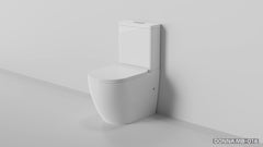 Zumi Donna eight Back To Wall Tornado Flush Toilet Suite with Soft Close Seat (Stock Clearance)
