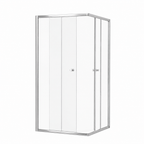 SS39 6mm Corner Entry Sliding Shower Screen – 1950mm High, Chrome, Various Sizes