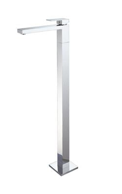Freestanding Chrome Square Bath Filler - Floor Display Clearance