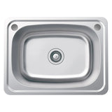 Single Bowl Topmount Laundry Sink 560x460 / 600x500 / 510x400mm - Stainless Steel