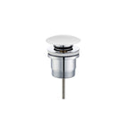 Basin Pop Up Waste - White Ceramic Cap