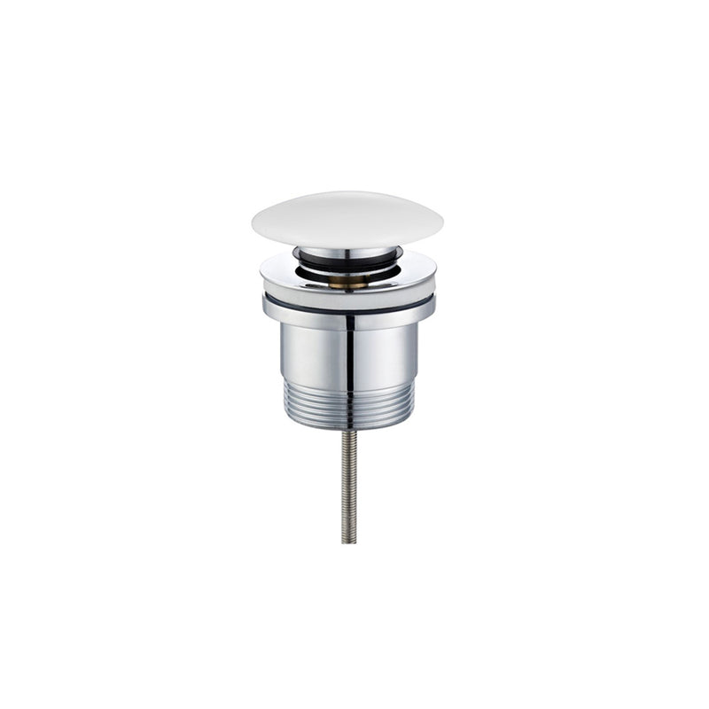 Basin Pop Up Waste - White Ceramic Cap
