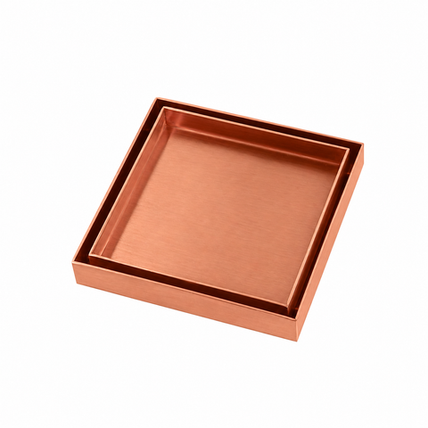 Low Profile Square Tile Insert Shower Floor Waste 120x120mm (81mm Outlet) - Various Colours (Copy)