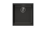Granite Black Single Bowl Undermount / Topmount Sink 430x460mm - Various Colours