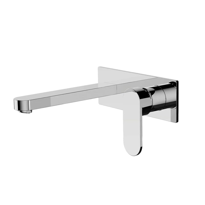 Nero Tapware WBM25 Ecco Oval Wall Basin/Bath Mixer Set with Spout - Various Colours
