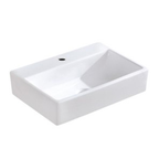 Glacial Gloss White Above Counter Ceramic Basin 520x360x120mm