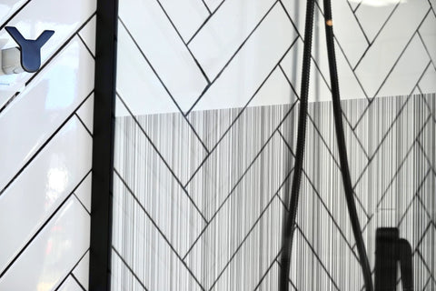SS26 - Black Walk In Shower Screen - 850mm - stock clearnce