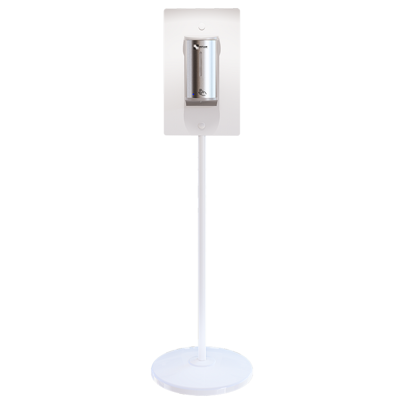 Hygiene Station Kit in White and Satin Stainless Steel - ML_HYGSTATION_WHT_SS