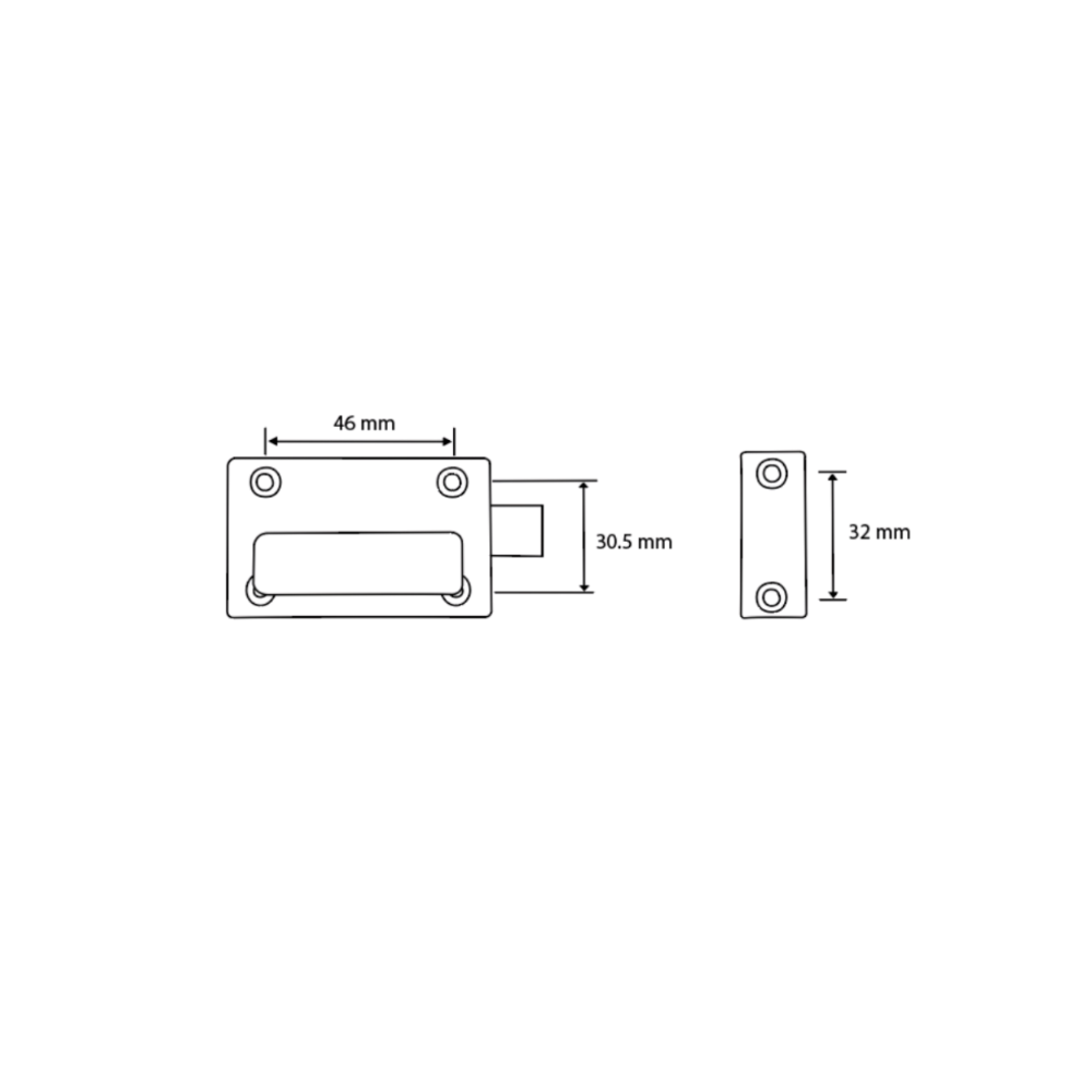 200 Lock & Indicator Set in Satin Chrome Plate - 200_LOCK_SCP