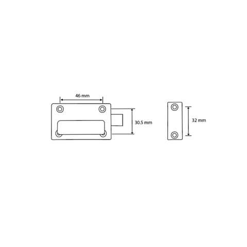 200 Lock & Indicator Set in Satin Chrome Plate - 200_LOCK_SCP