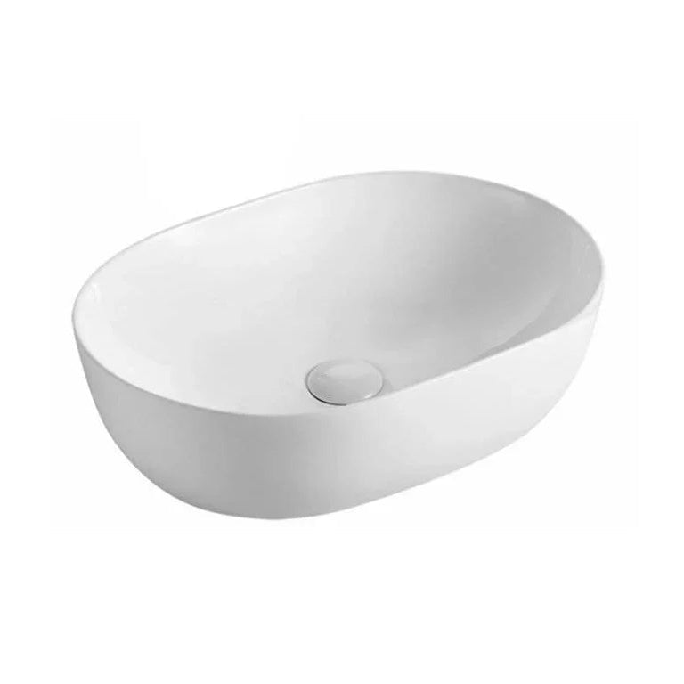 Bayliss Oval Above Counter Ceramic Basin 490x360mm - Various Colours