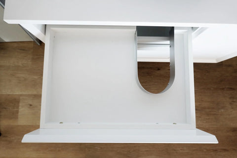 BV08WH Extra Deep (520mm) Matt White Fingerpull Wall Hung Vanity - 900 / 1200 / 1500mm
