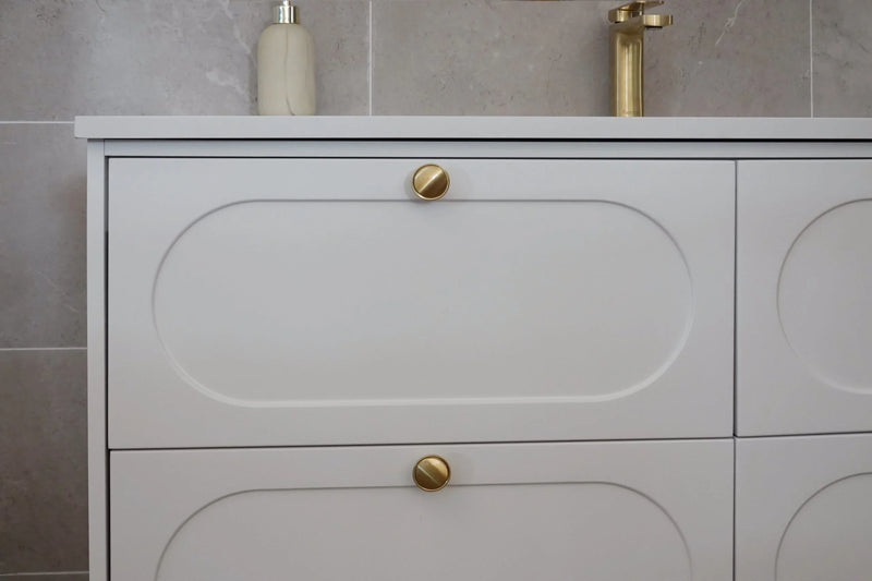BV18WH (520mm Depth) Matt White Shaker Wall Hung Vanity - 1500mm