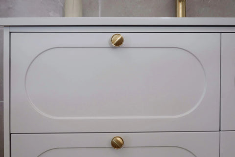 BV18WH (520mm Depth) Matt White Shaker Wall Hung Vanity - 1500mm