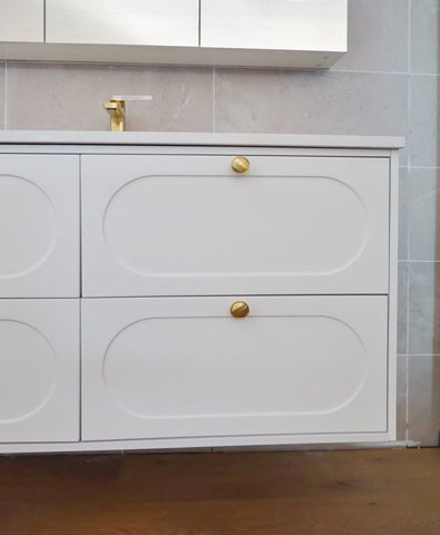 BV18WH (520mm Depth) Matt White Shaker Wall Hung Vanity - 1500mm