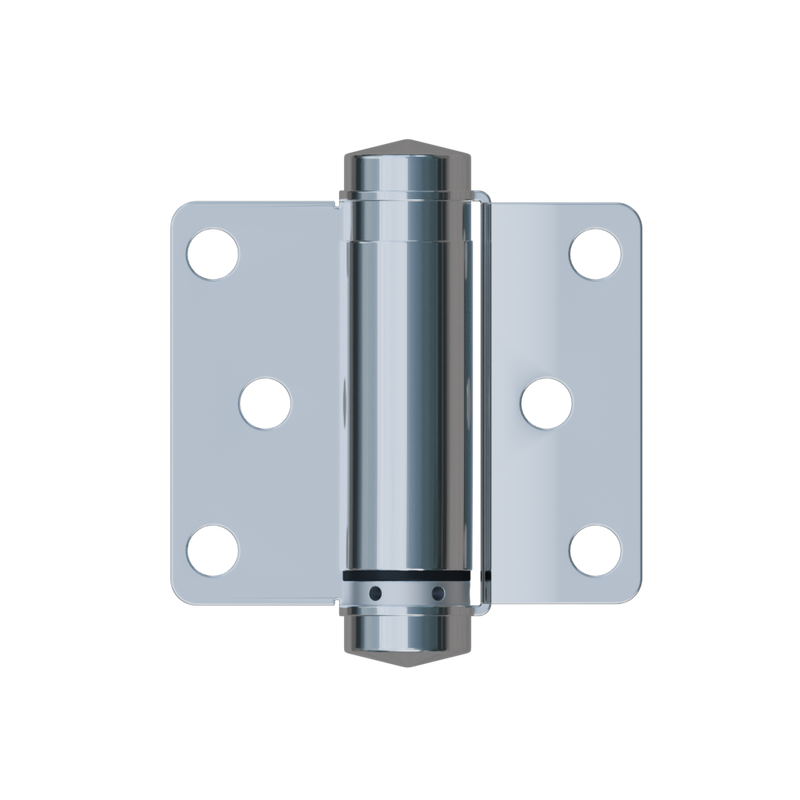 209 Double Action Spring Hinge Visible Fix in Satin Stainless Steel - 209_DBLACT_SS