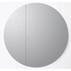 Round Mirror Cabinet Pencil Edge 800mm - Various Colours