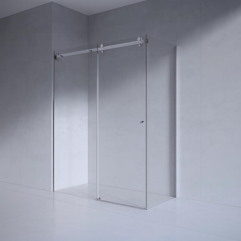 SS28 (2100mm High) Sliding Shower Screen (Front + Return) - Various Colours & Sizes