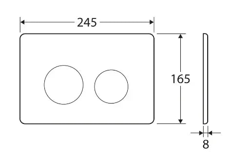 R&T In Wall Package - Rimless Floor Pan, Inwall Cistern and Button