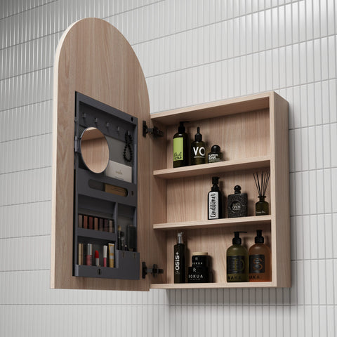 Arch Shaped Mirror Cabinet Bevel Edge - 500x900mm (Stock Clearance)
