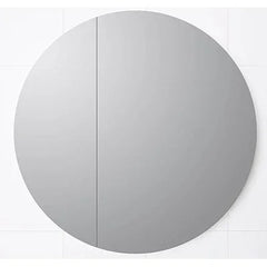 Round Mirror Cabinet Pencil Edge 800mm - Various Colours