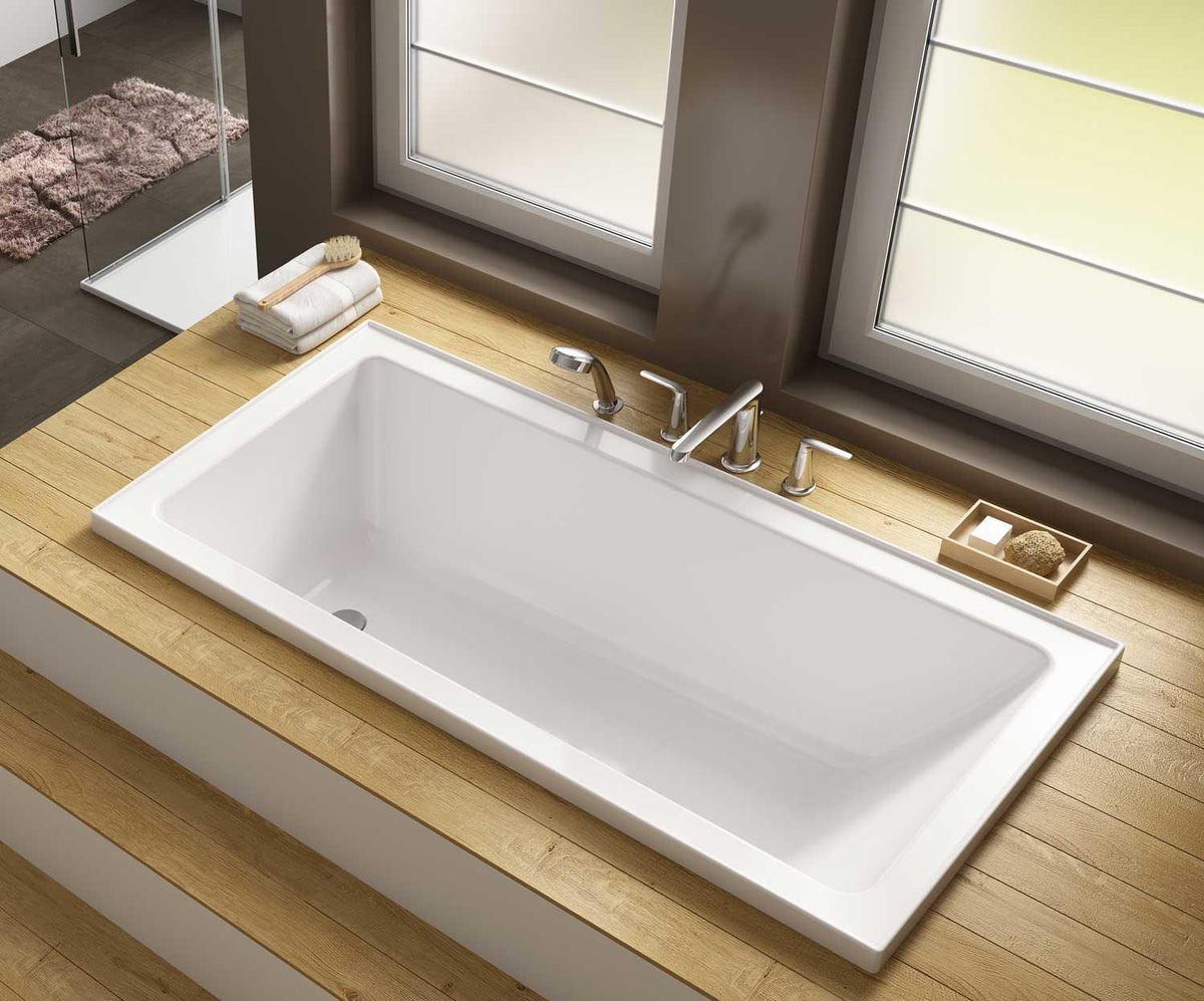 Rectangle Insert Bath 1525 / 1675 / 1800 Acrylic White (Tile Flange)