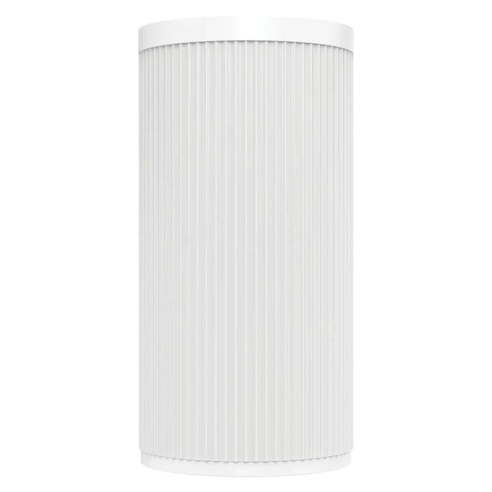 Corallo Fluted Matte White Solid Surface Freestanding Basin 450x450mm - Various Colours