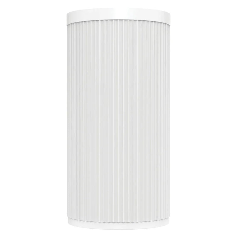 Corallo Fluted Matte White Solid Surface Freestanding Basin 450x450mm - Various Colours
