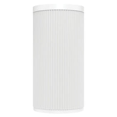 Corallo Fluted Matte White Solid Surface Freestanding Basin 450x450mm - Various Colours