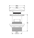FZ Basin Dome Pop Out Waste - Different Colors
