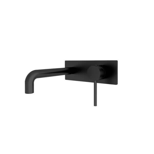 Nero Tapware WBM08 Dolce Round Wall Basin/Bath Mixer Set with Spout - Various Colours