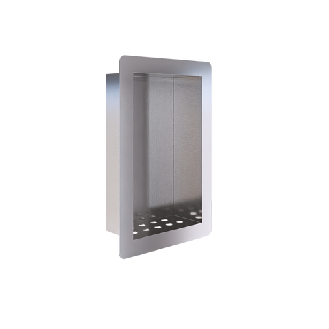Recessed Soap & Shampoo Holder in Satin Stainless Steel - ML236_SS