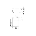 ECCO Chrome Robe Hook