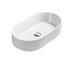 Solis Above Counter Ceramic Basin 525x300mm - Various Colours