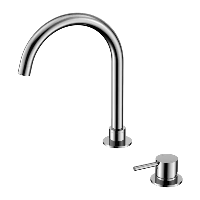 Nero Tapware BM29 Mecca Hob Mounted Basin / Bath / Kitchen / Laundry Mixer Curved Swivel Spout - Various Colours