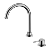 BM29 Mecca Hob Mounted Basin / Bath / Kitchen / Laundry Mixer Curved Swivel Spout - Various Colours