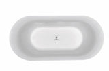 Bondi Oval Freestanding Bath 1600 / 1800 mm - Gloss White