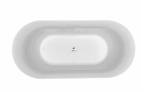 Bondi Oval Freestanding Bath 1600 / 1800 mm - Gloss White