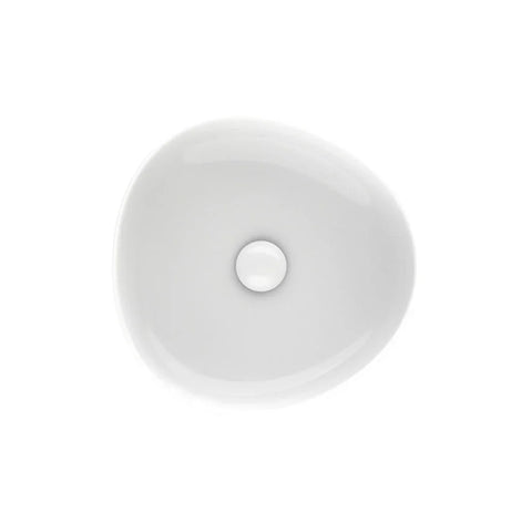 Pebble Above Counter Ceramic Basin 400x395mm - Various Colours