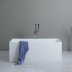Multi Fit Corner Back to Wall Freestanding Bath 1000 / 1200 / 1300 / 1400 / 1500 / 1700mm - Gloss White