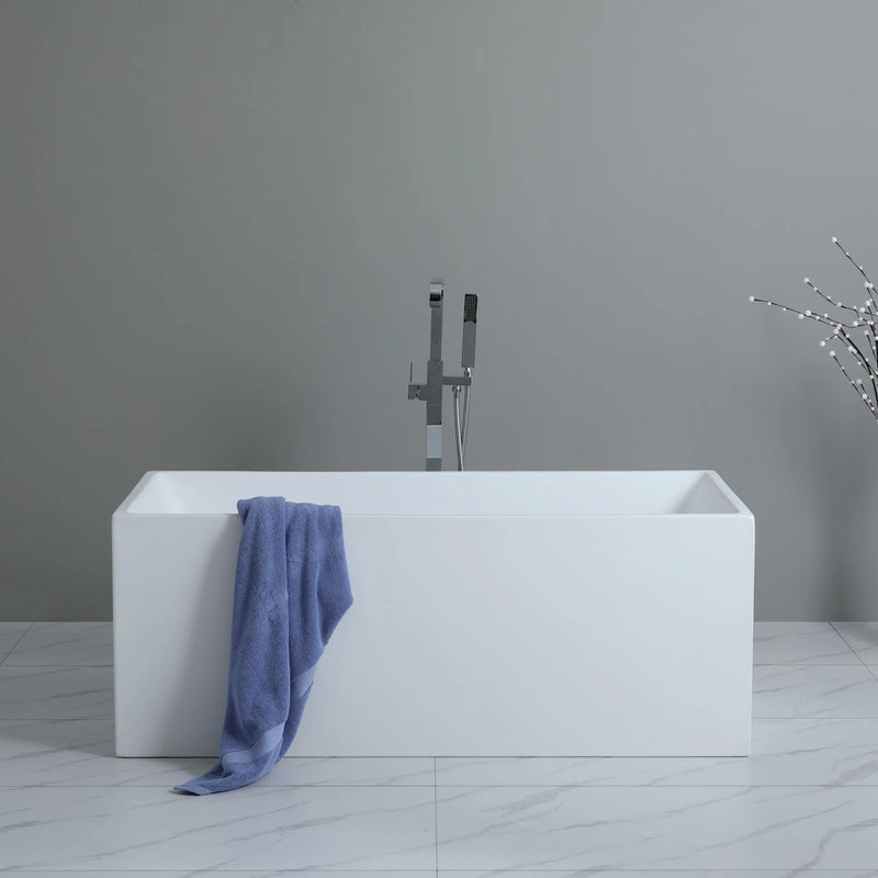 Multi Fit Corner Back to Wall Freestanding Bath 1000 / 1200 / 1300 / 1400 / 1500 / 1700mm - Gloss White